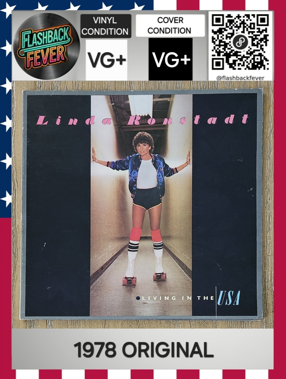 LINDA RONSTADT•Living In The USA•1978 US (#6E-155) PRCW Pressing, Gatefold